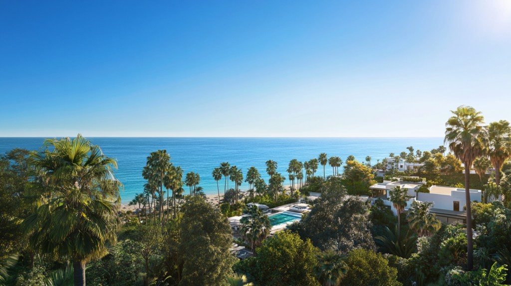 Modern luxury villa with an infinity pool in Marbella.