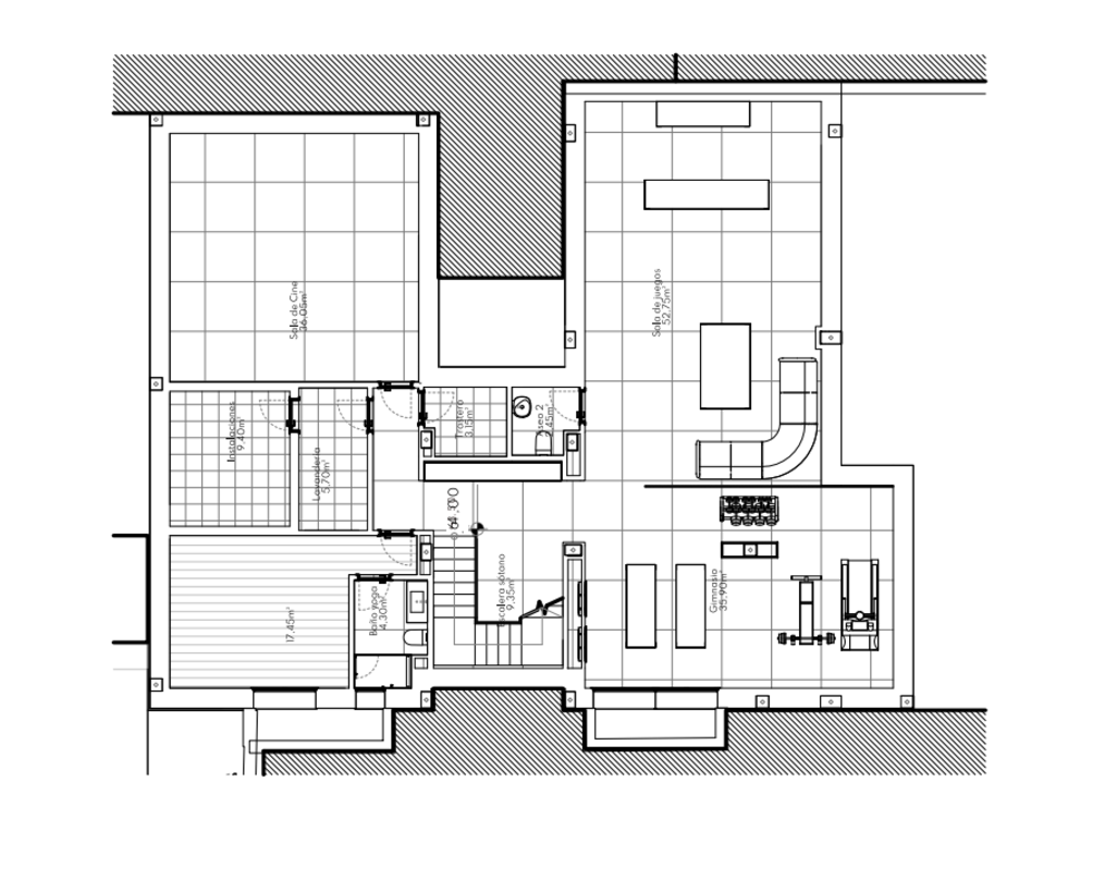 Type B1 lower level Avenue Marbella floor plan